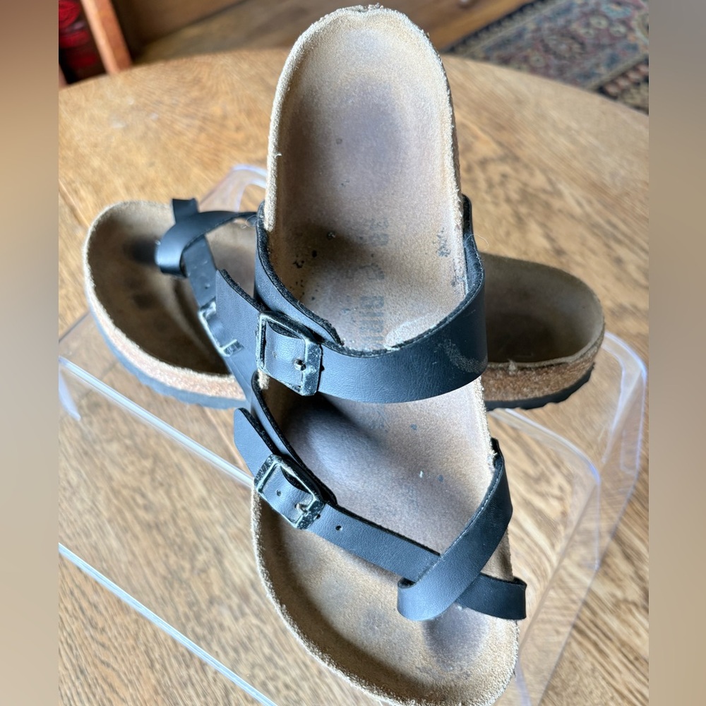 Birkenstock Mayari Women toe loop design black size 38 EU/8 US - Picture 3 of 12